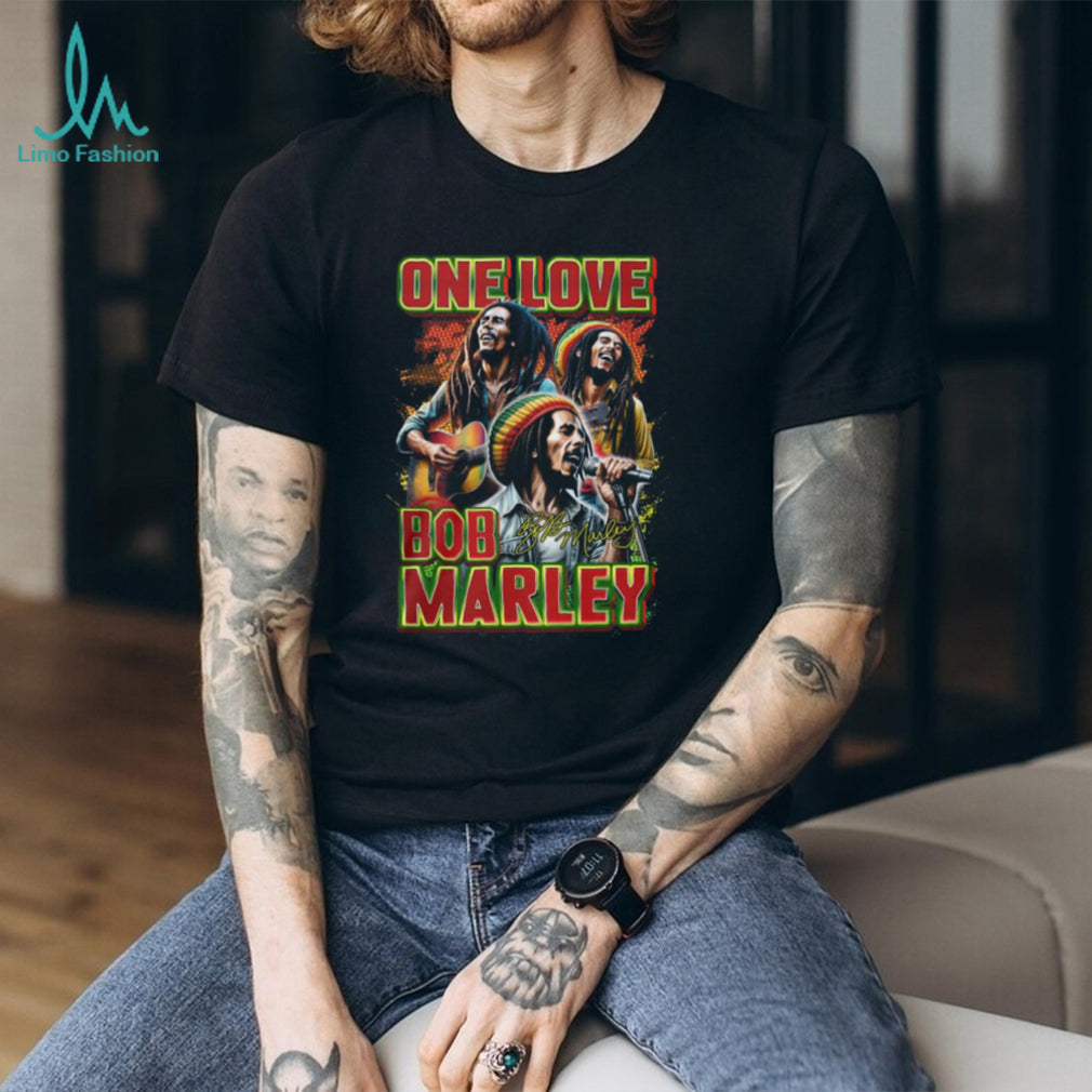 Bob Marley One Love Reggae Legend Vintage Graphic T Shirt