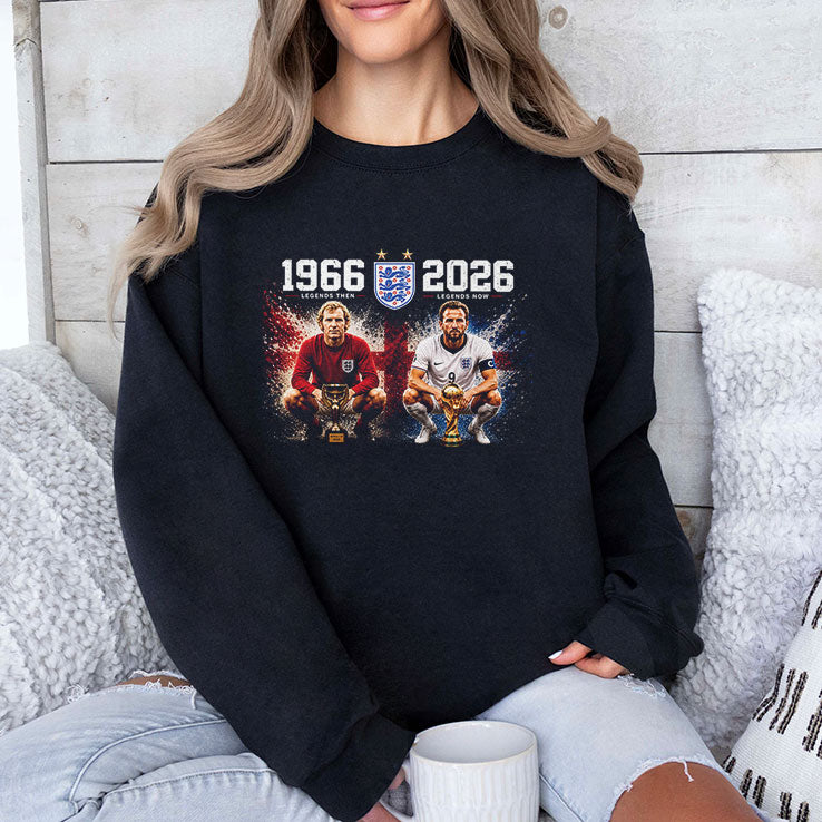 Bobby Moore And Harry Kane 1966-2026 England World Cup Legacy T Shirt