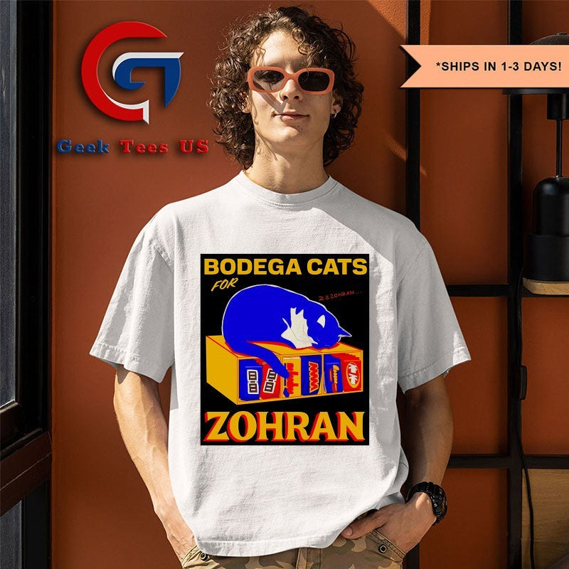 Bodega Cats For Zohran Mamdani 2025 shirt Unisex , , , Long Sleeve Tee