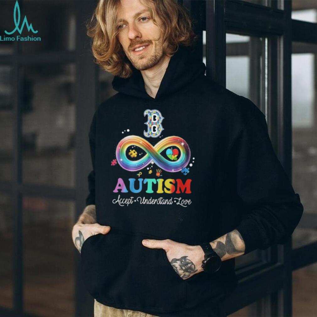 Boston Red Sox Autism Awareness Accept Understand Love Infinity T Shirt