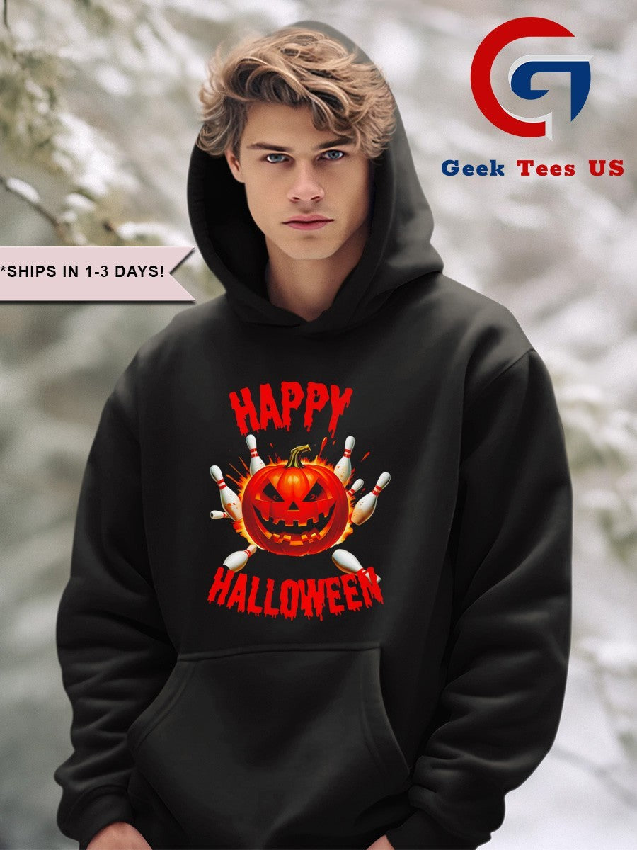 Bowling happy Halloween shirt Unisex , , , Long Sleeve Tee