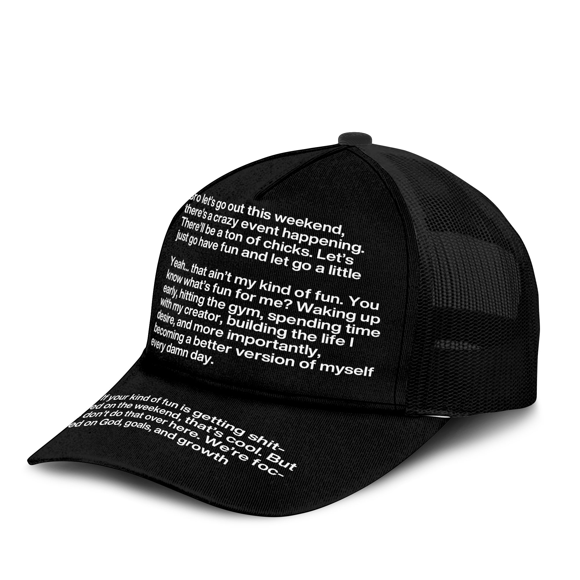 Bro Let’s Go Out This Weekend Trucker Cap