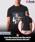 Bryan Woo wearing Bryan Woo and Cal Raleigh Seattle Mariners MLB shirt Unisex , , , Long Sleeve Tee