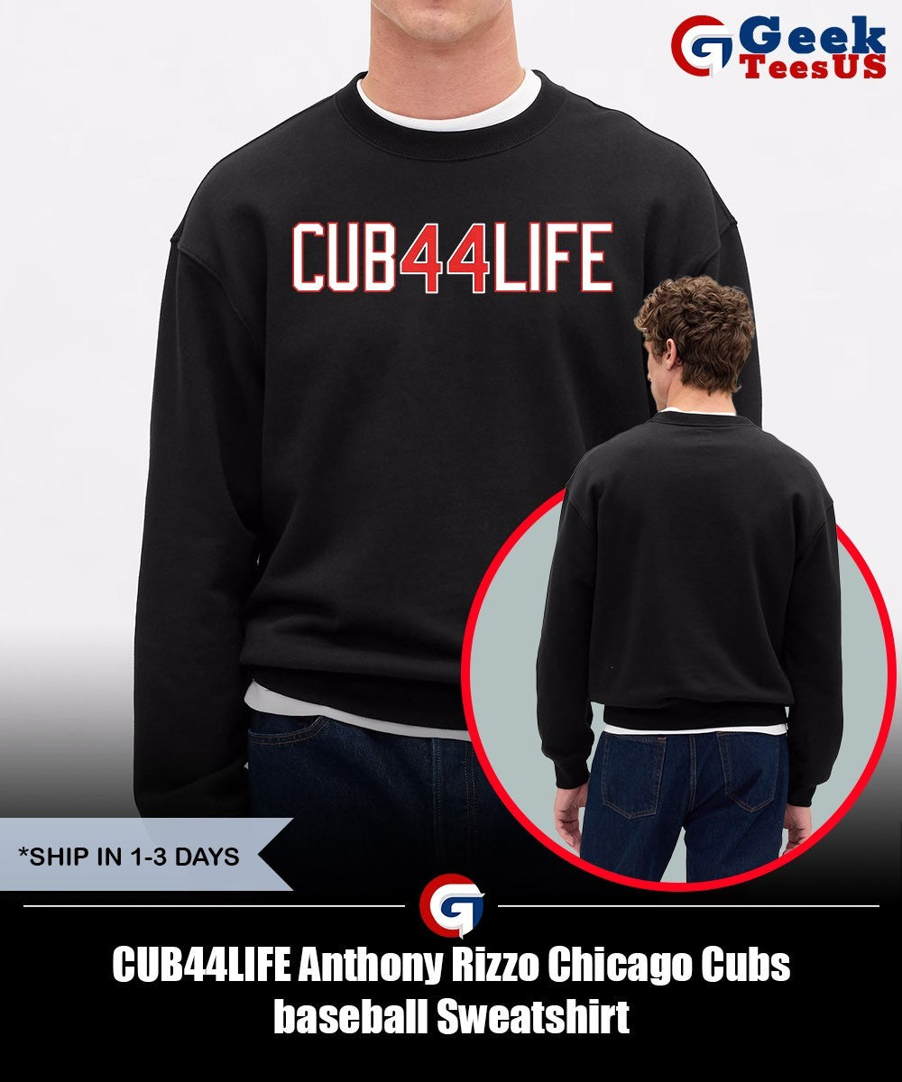 CUB44LIFE Anthony Rizzo Chicago Cubs baseball shirt Unisex , , , Long Sleeve Tee