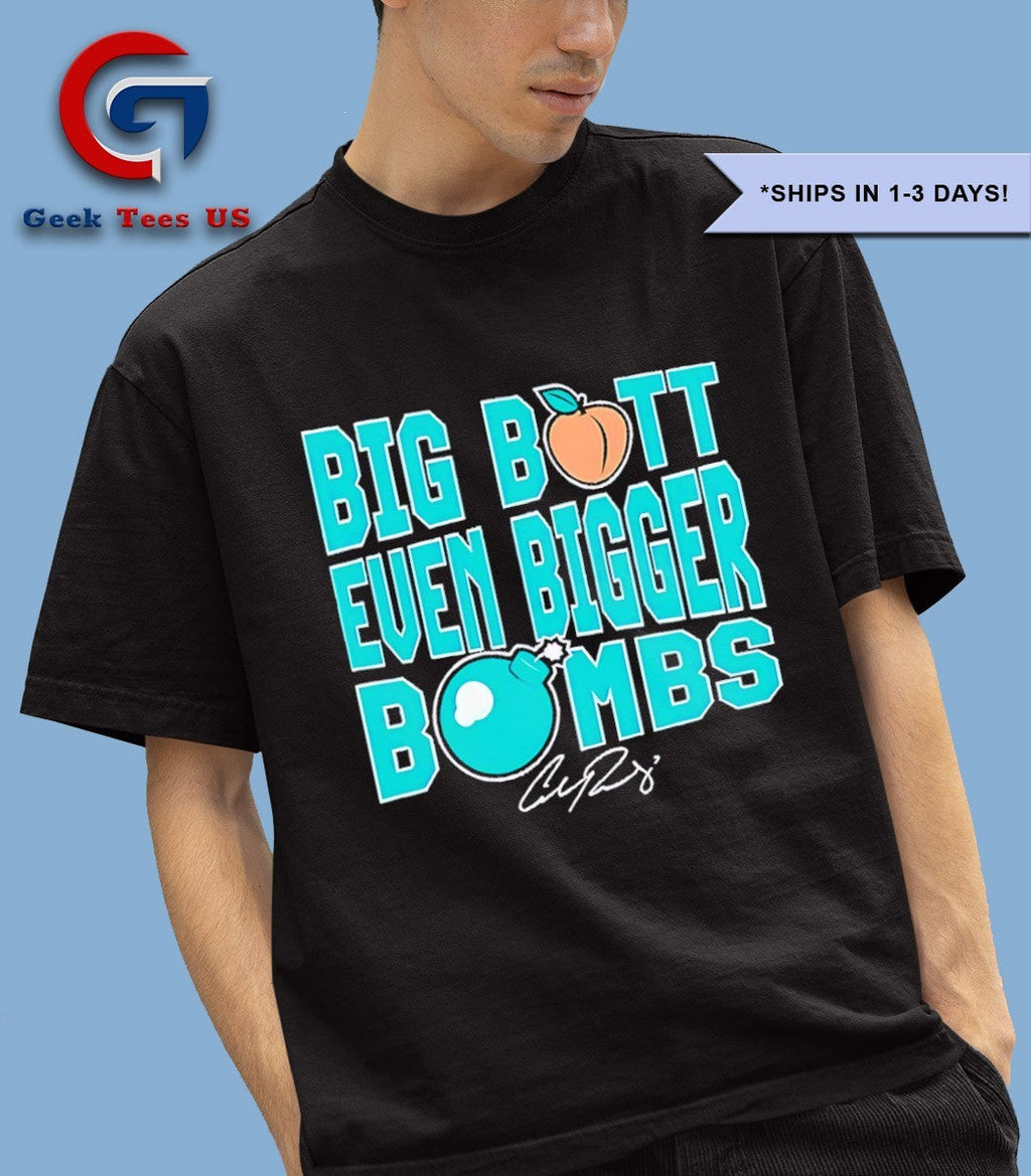 Cal Raleigh Big Butt Even Bigger Bombs Seattle Mariners Baseball signature shirt Unisex , , , Long Sleeve Tee