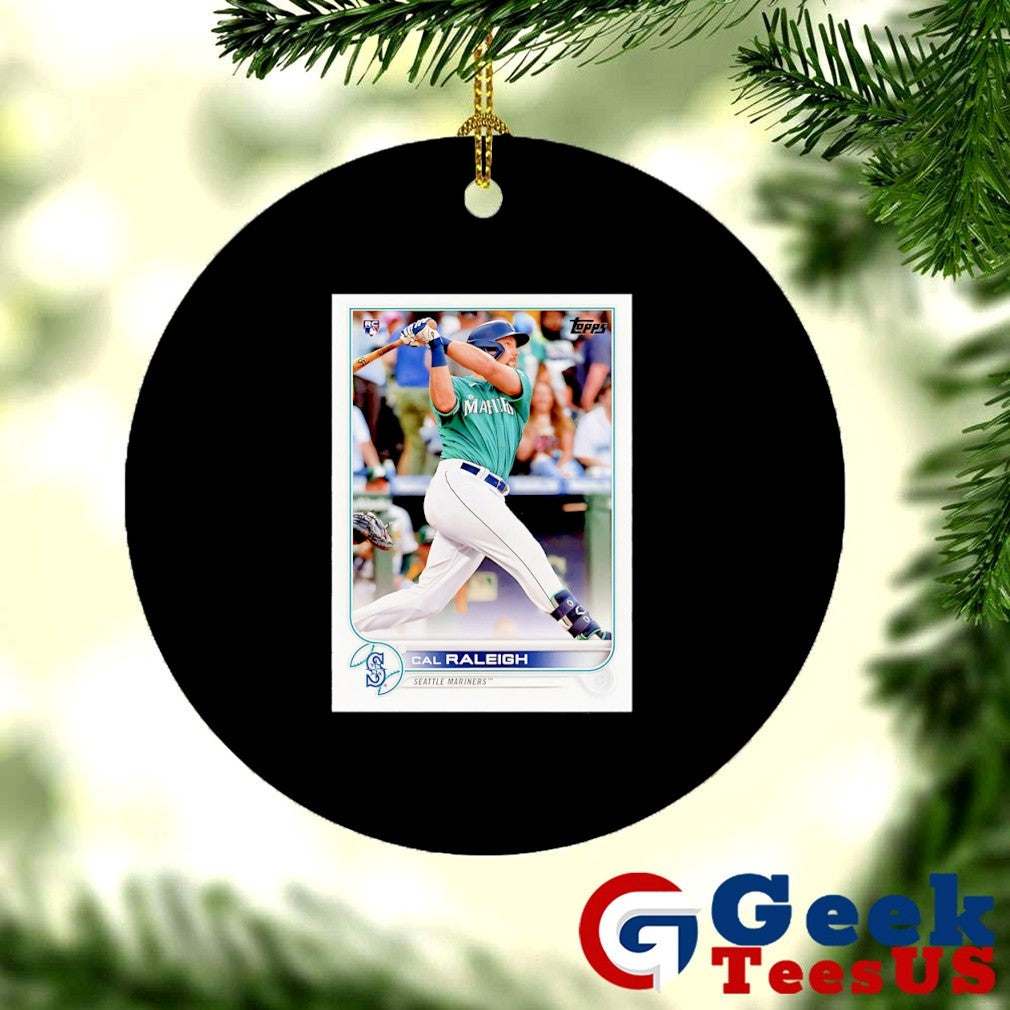 Cal Raleigh Seattle Mariners MLB Topps Baseball Card Player shirt Unisex , , , Long Sleeve Tee