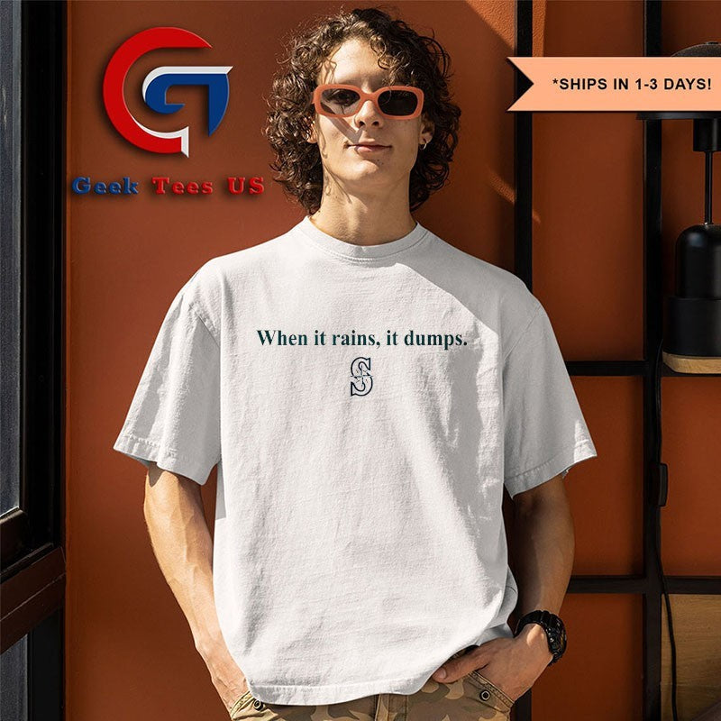 Cal Raleigh when it rains it dumps shirt Unisex , , , Long Sleeve Tee