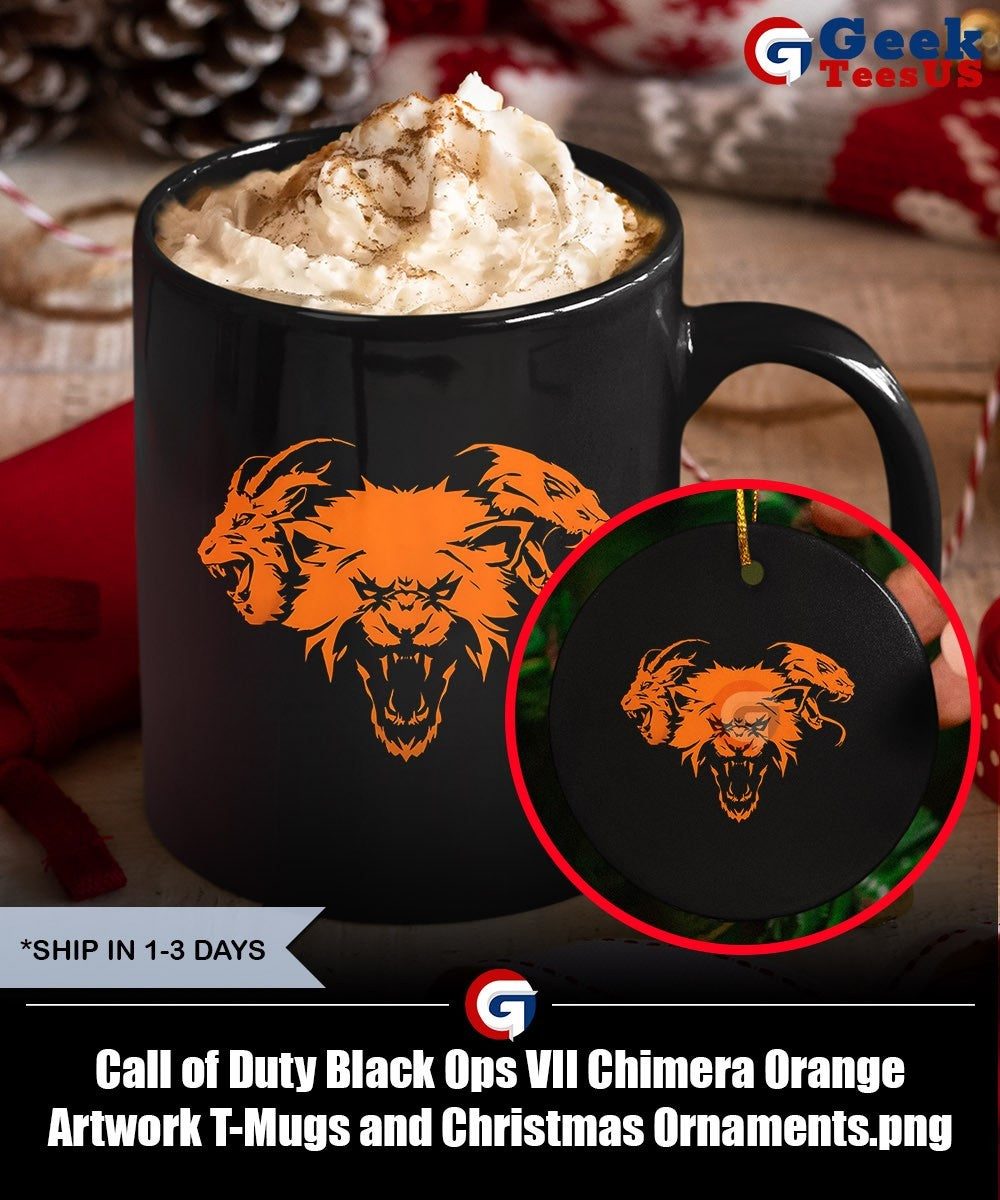 Call of Duty Black Ops VII Chimera Orange Artwork Unisex , , , Long Sleeve Tee
