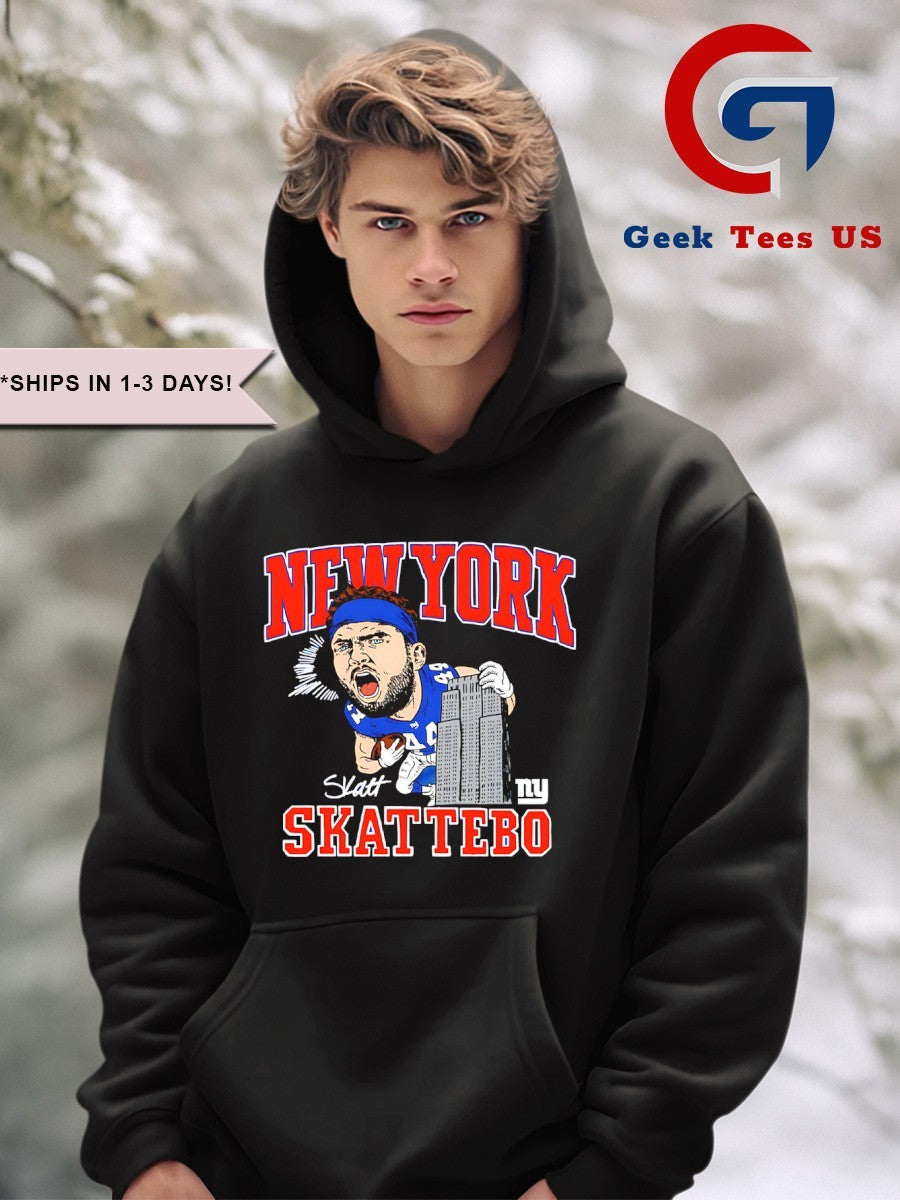 Cam Skattebo New York Giants football New York City caricature signature shirt Unisex , , , Long Sleeve Tee