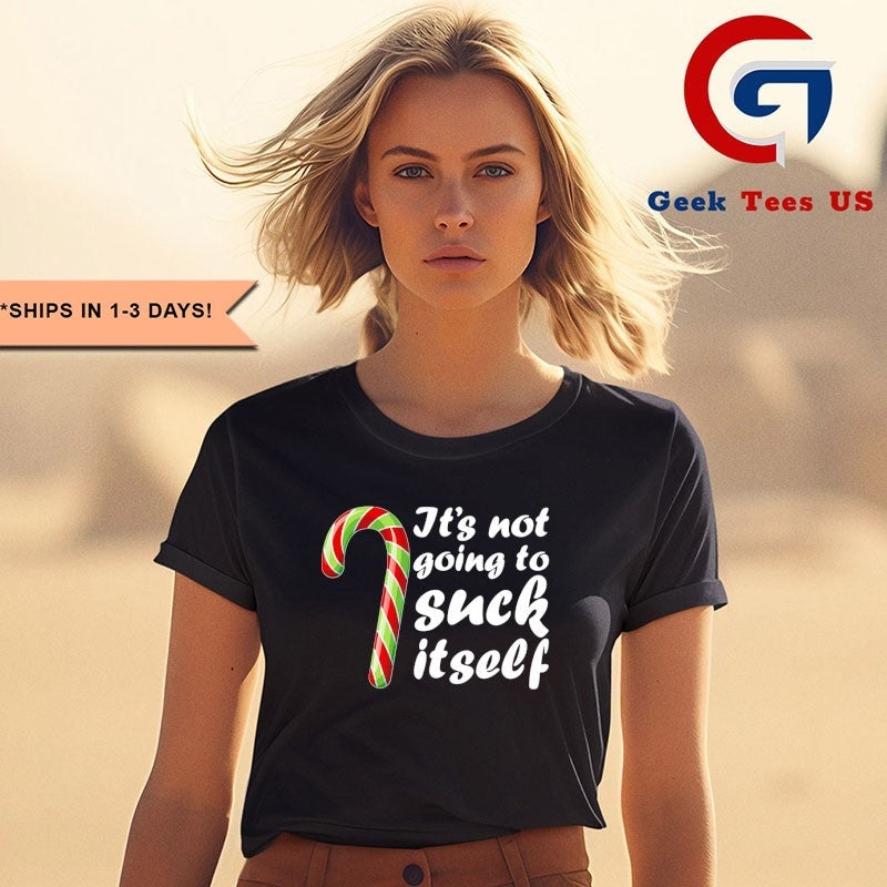Candy cane it’s not going to suck itself Christmas shirt Unisex , , , Long Sleeve Tee