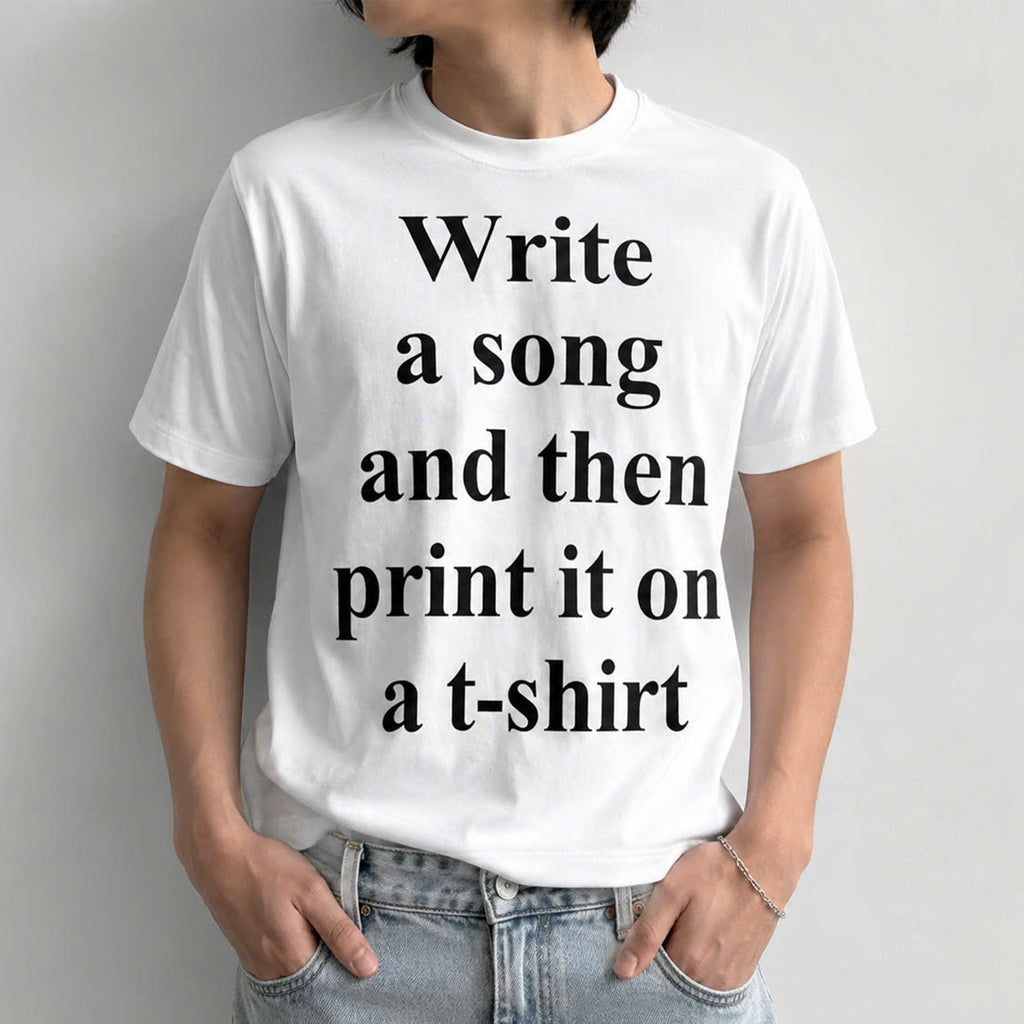 Charli Write A Song And Then Print It On A T Shirt Shirt