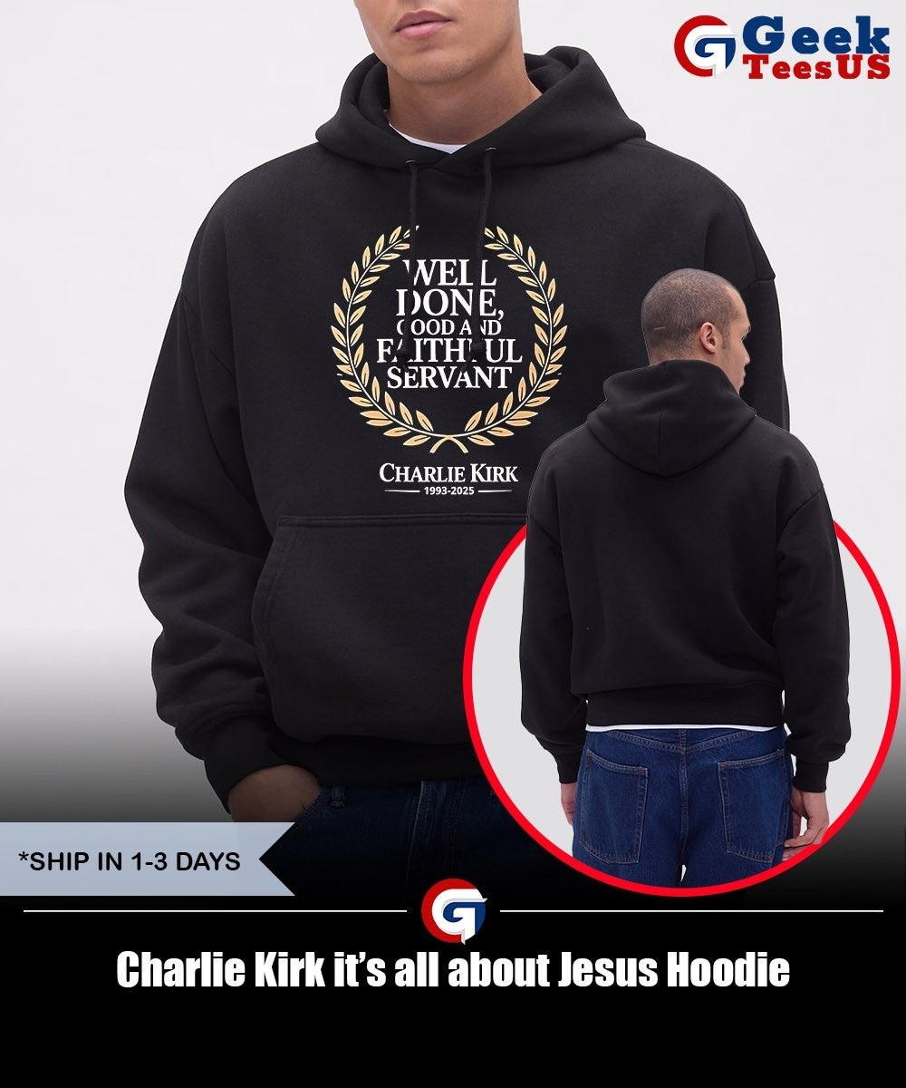 Charlie Kirk it’s all about Jesus Unisex , , , Long Sleeve Tee