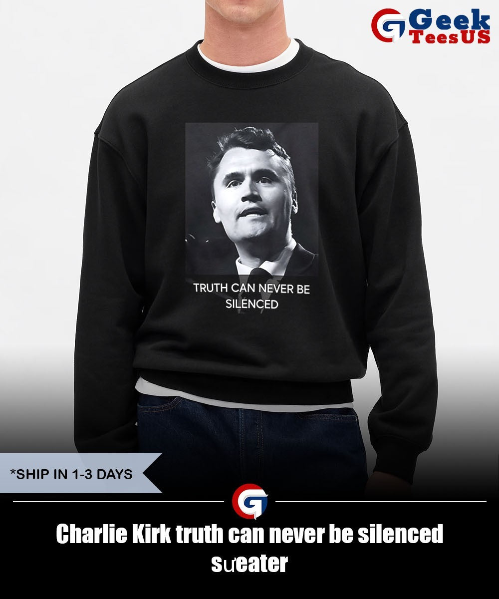 Charlie Kirk truth can never be silenced shirt Unisex , , , Long Sleeve Tee