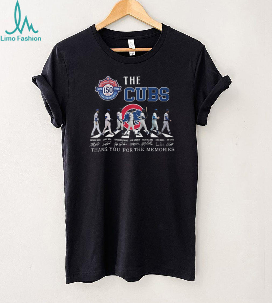 Chicago Cubs 150th Anniversary Abbey Road Signature Memories T Shirt