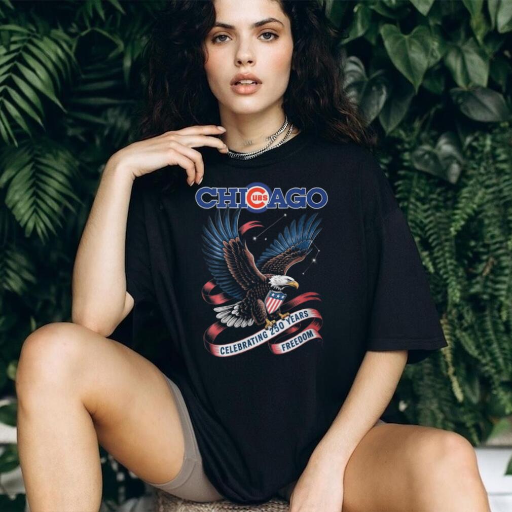 Chicago Cubs American Eagle Freedom 250 Years Celebration T Shirt