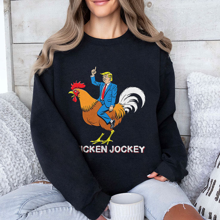 Chicken Jockey Funny Trump T Shirt