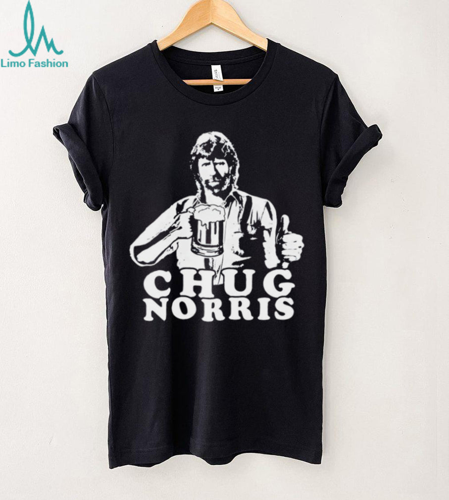 Chug Norris Funny Beer Drinking Parody Graphic T Shirt