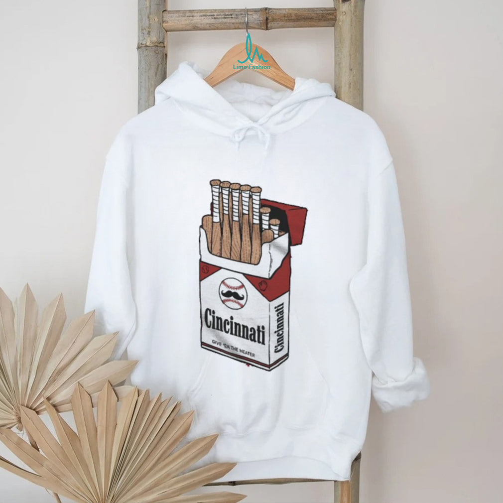 Cincinnati Baseball Bats Cigarette Pack Vintage Style T Shirt