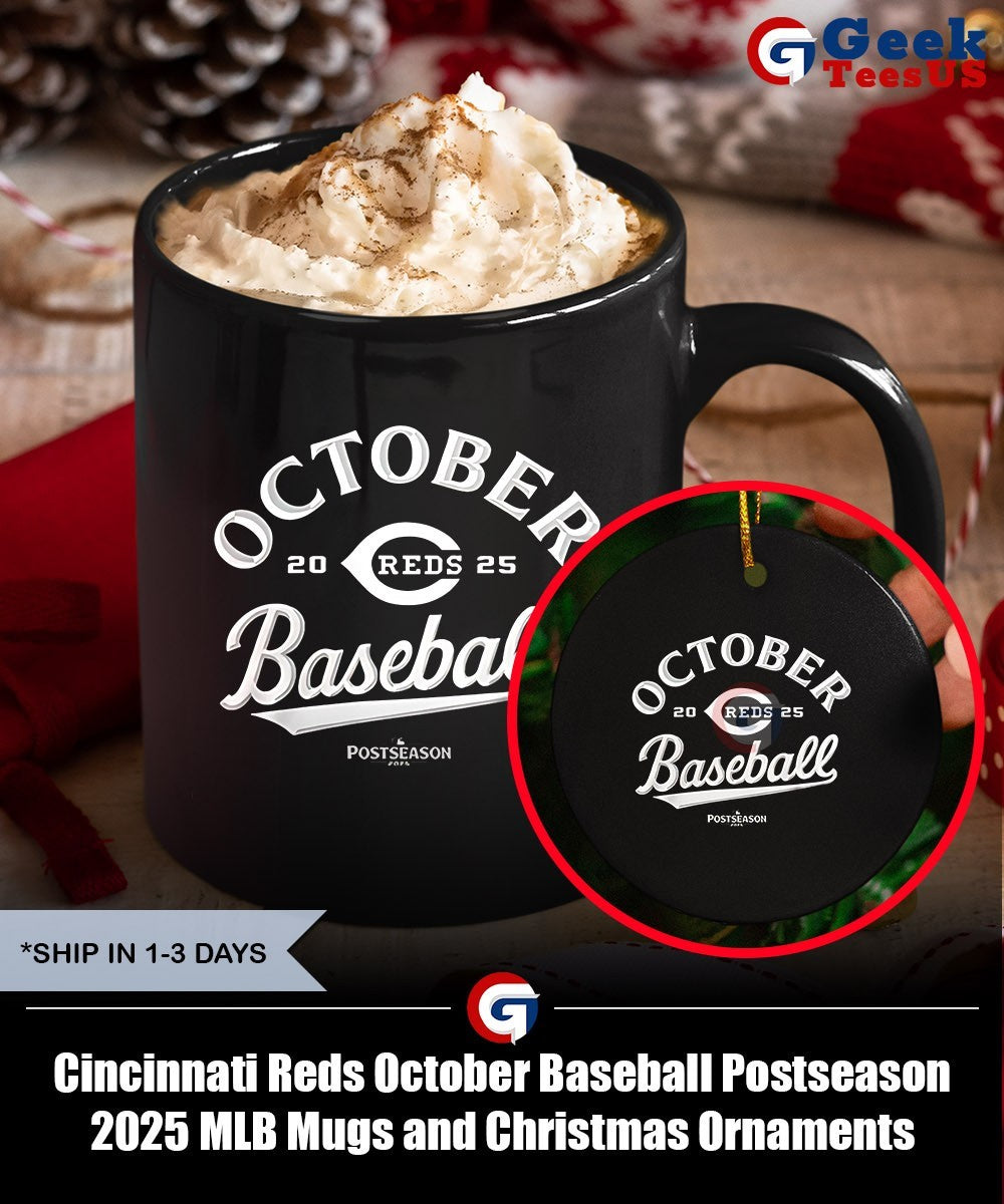 Cincinnati Reds October Baseball Postseason 2025 MLB shirt Unisex , , , Long Sleeve Tee
