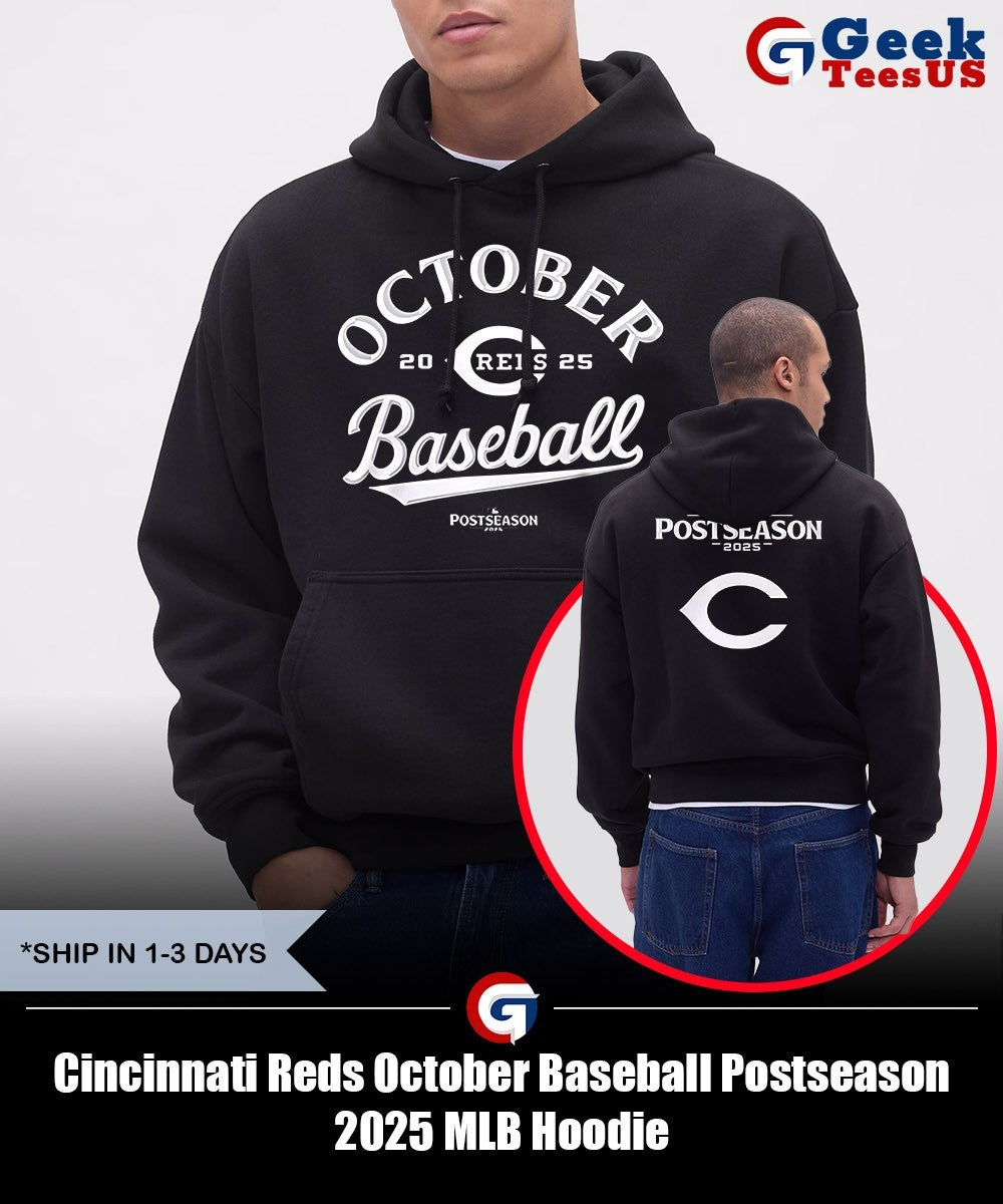 Cincinnati Reds October Baseball Postseason 2025 MLB shirt Unisex , , , Long Sleeve Tee