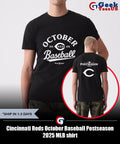 Cincinnati Reds October Baseball Postseason 2025 MLB shirt Unisex , , , Long Sleeve Tee