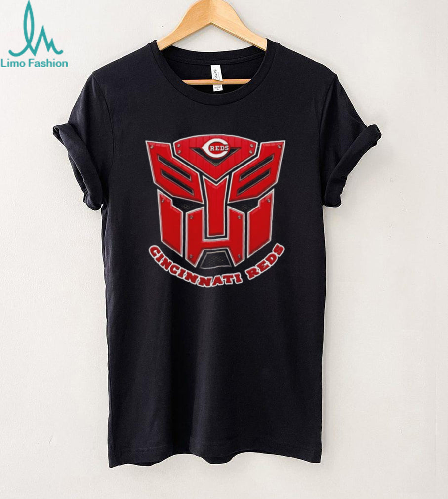 Cincinnati Reds Transformers Robot Logo Mashup T Shirt