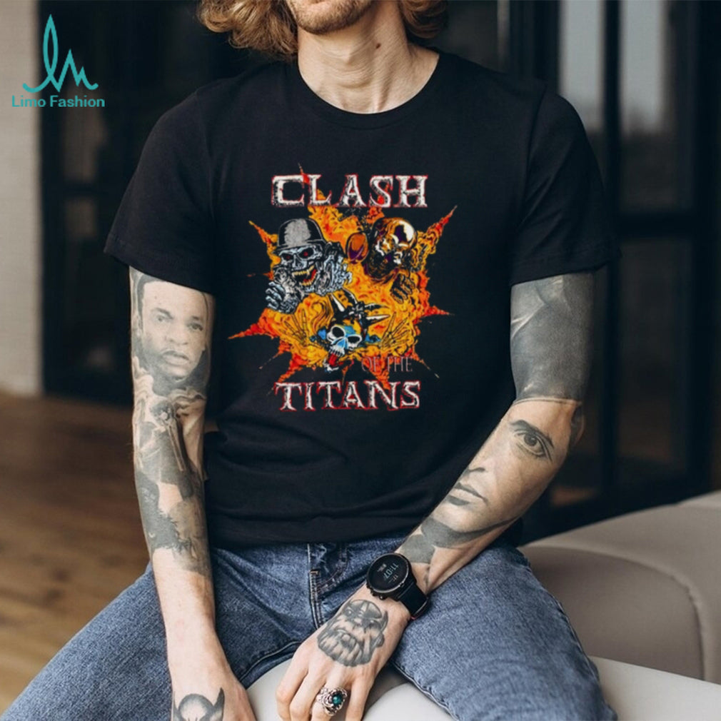 Clash of the Titans 1990 Tour Thrash Metal Tribute T Shirt