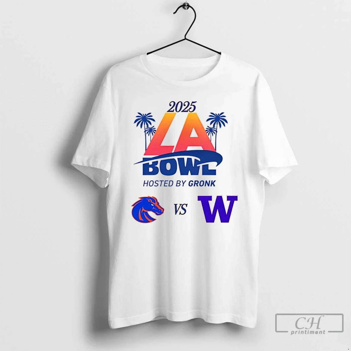 Classic Boise State Broncos Vs Washington Huskies 2025 La Bowl T-Shirts