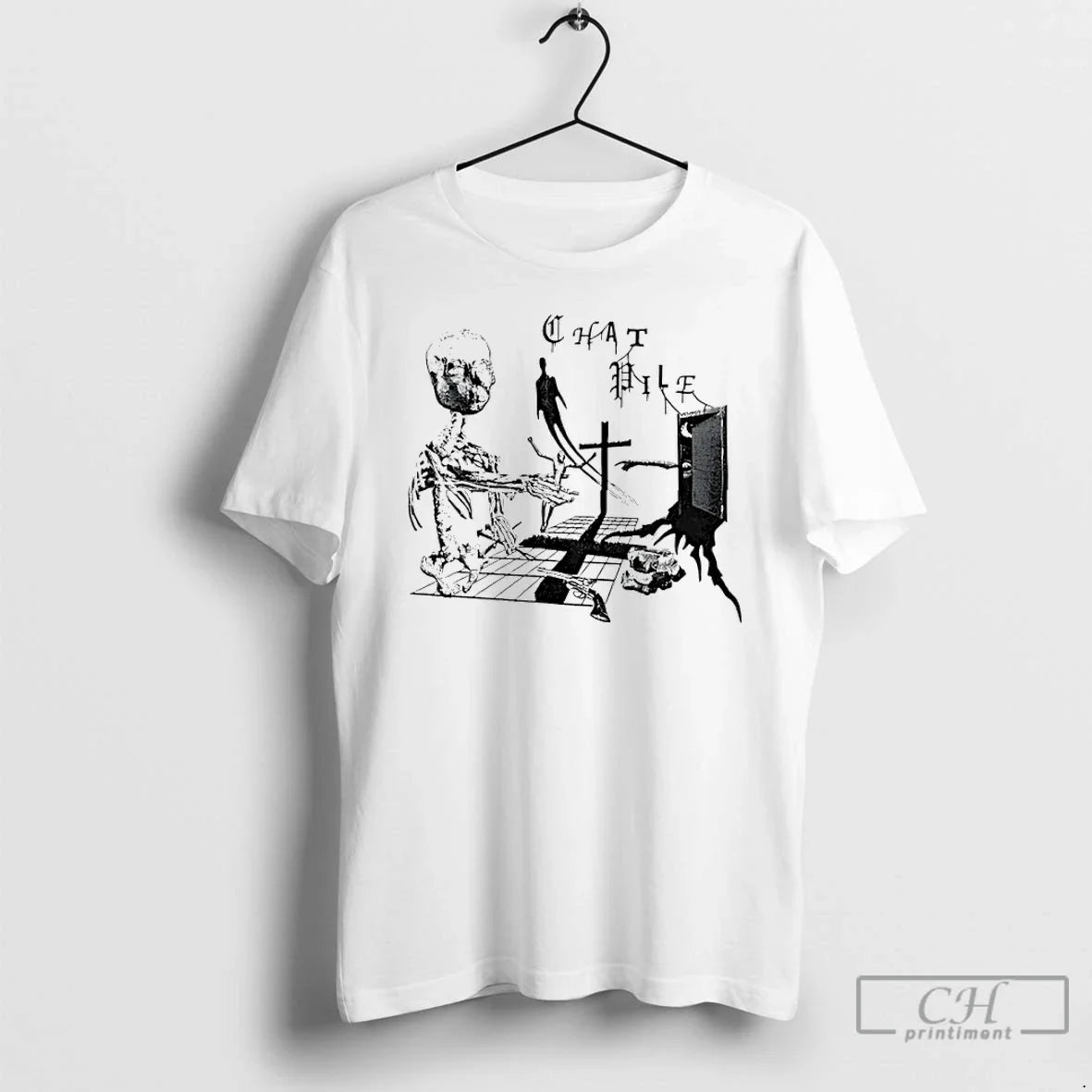 Classic Chat Pile Ivory Crosses T-Shirts