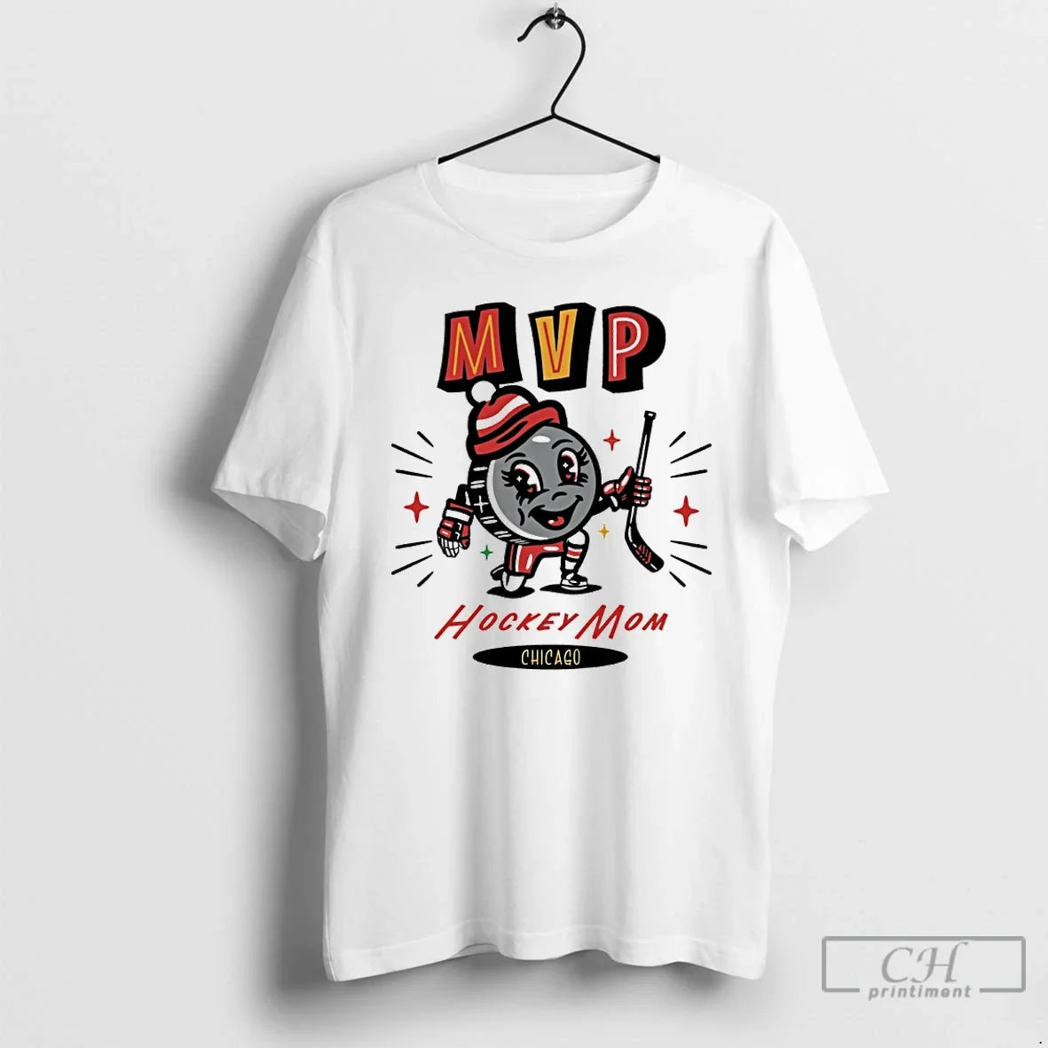 Classic Chicago Blackhawks 2025 Mvp Hockey Mom T-Shirts