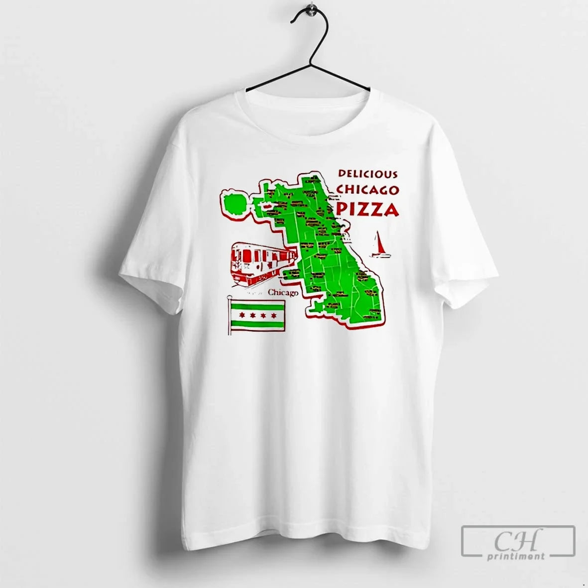 Classic Delicious Chicago Pizza Historic T-Shirts