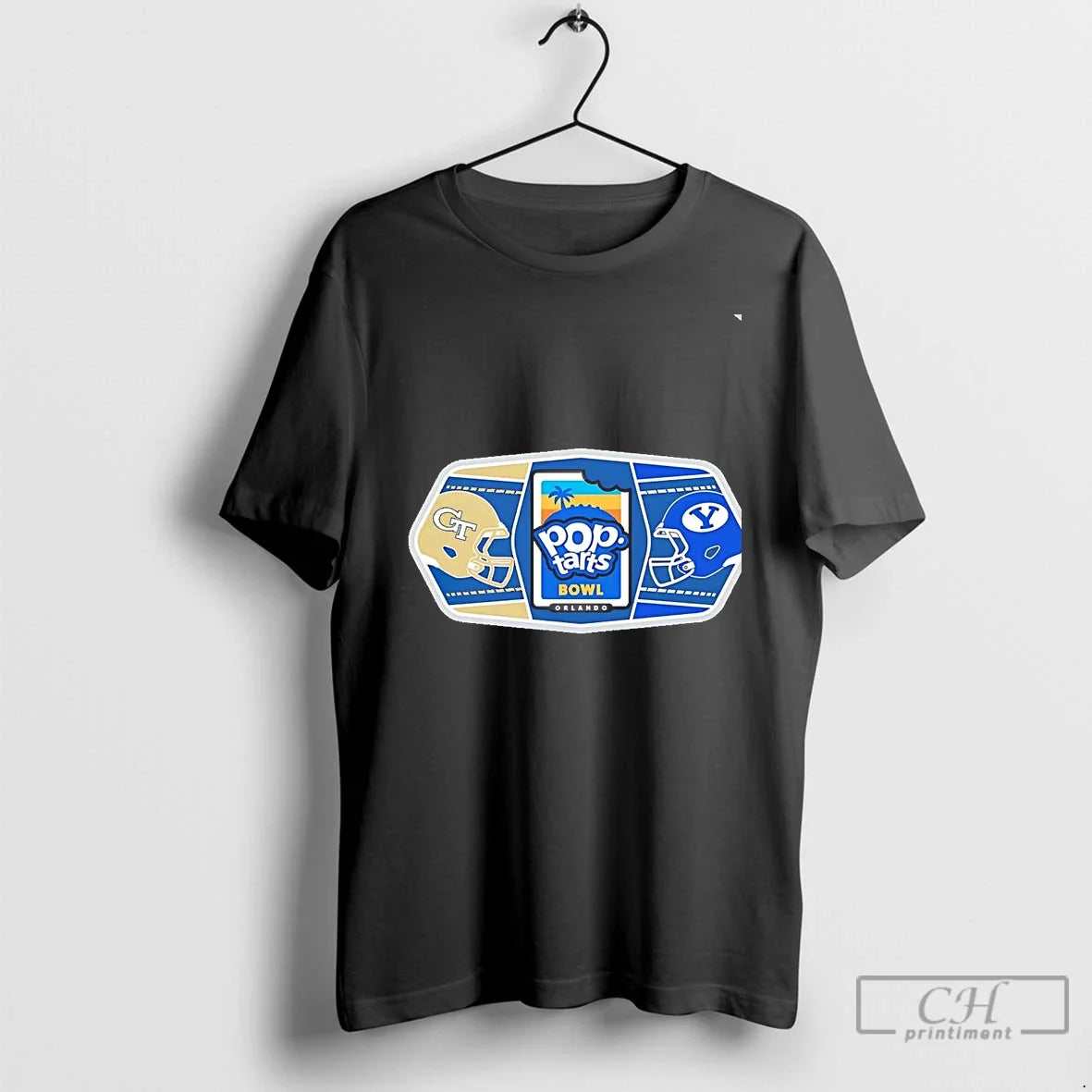 Classic Georgia Tech Yellow Jackets Vs Byu Cougars 2025 Pop Tarts Bowl Helmet Chriast T-Shirts