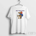 Classic Grab Tiger Tail Circle White T-Shirts