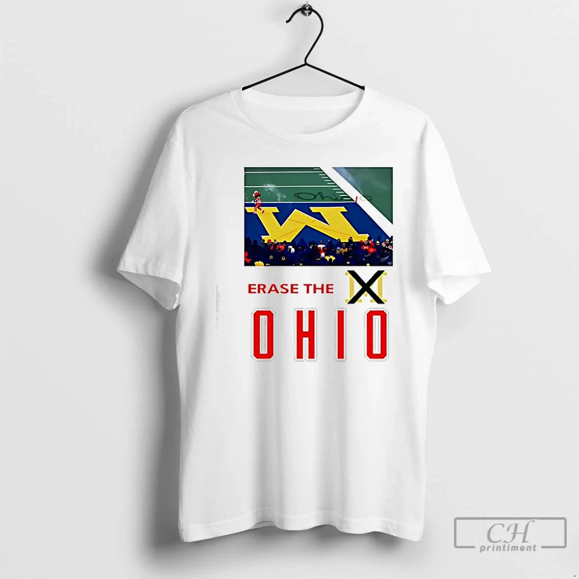 Classic Ohio Vs Michigan Erase Ohio Stadium T-Shirts