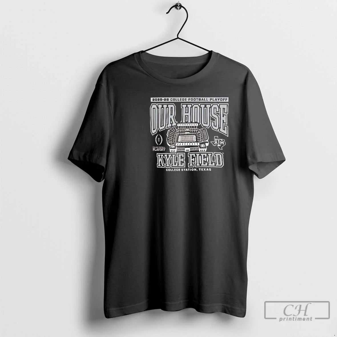 Classic Texas Am 2025 College Football Playoff Our House Kyle Field College Station Texas Circle T-Shirts