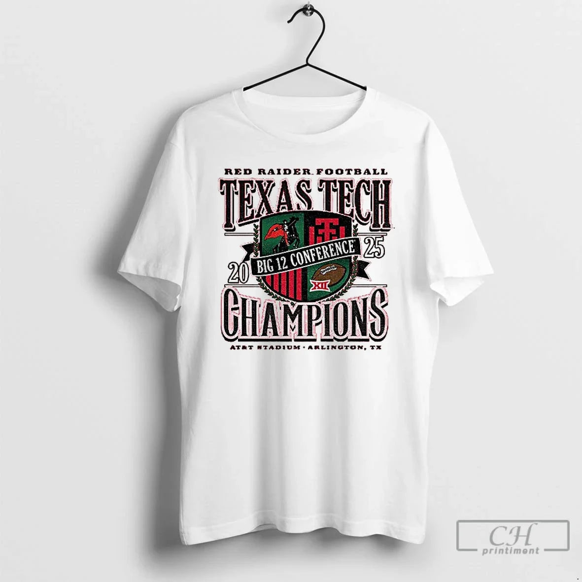 Classic Texas Tech Red Raiders Football 2025 Big 12 Cfp Champions T-Shirts