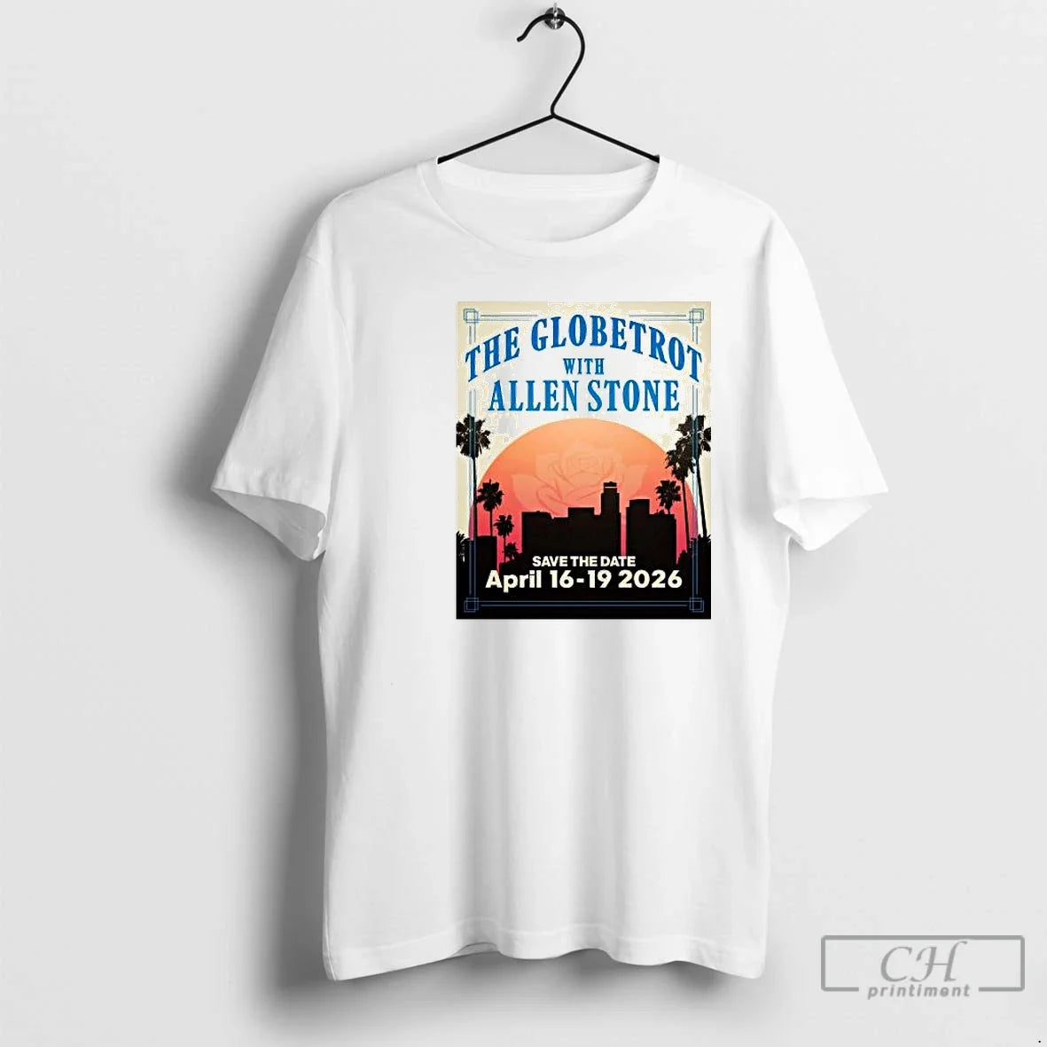 Classic Globetrot Allen Stone April 16 19 2026 Circle White T-Shirts
