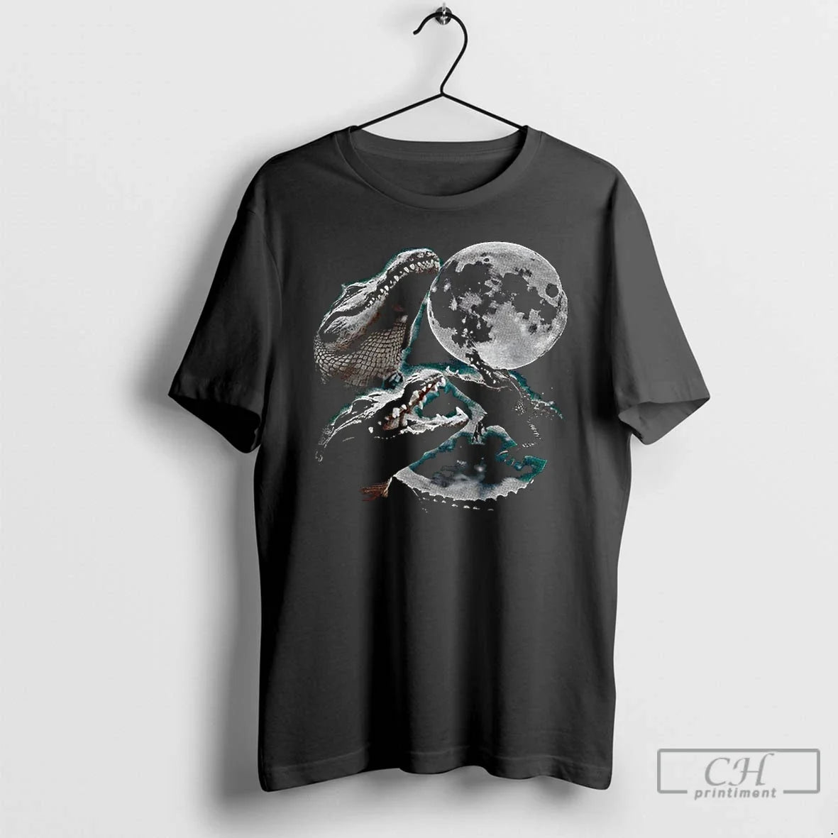 Classic Three Alligator Moon Funny Meme T-Shirts