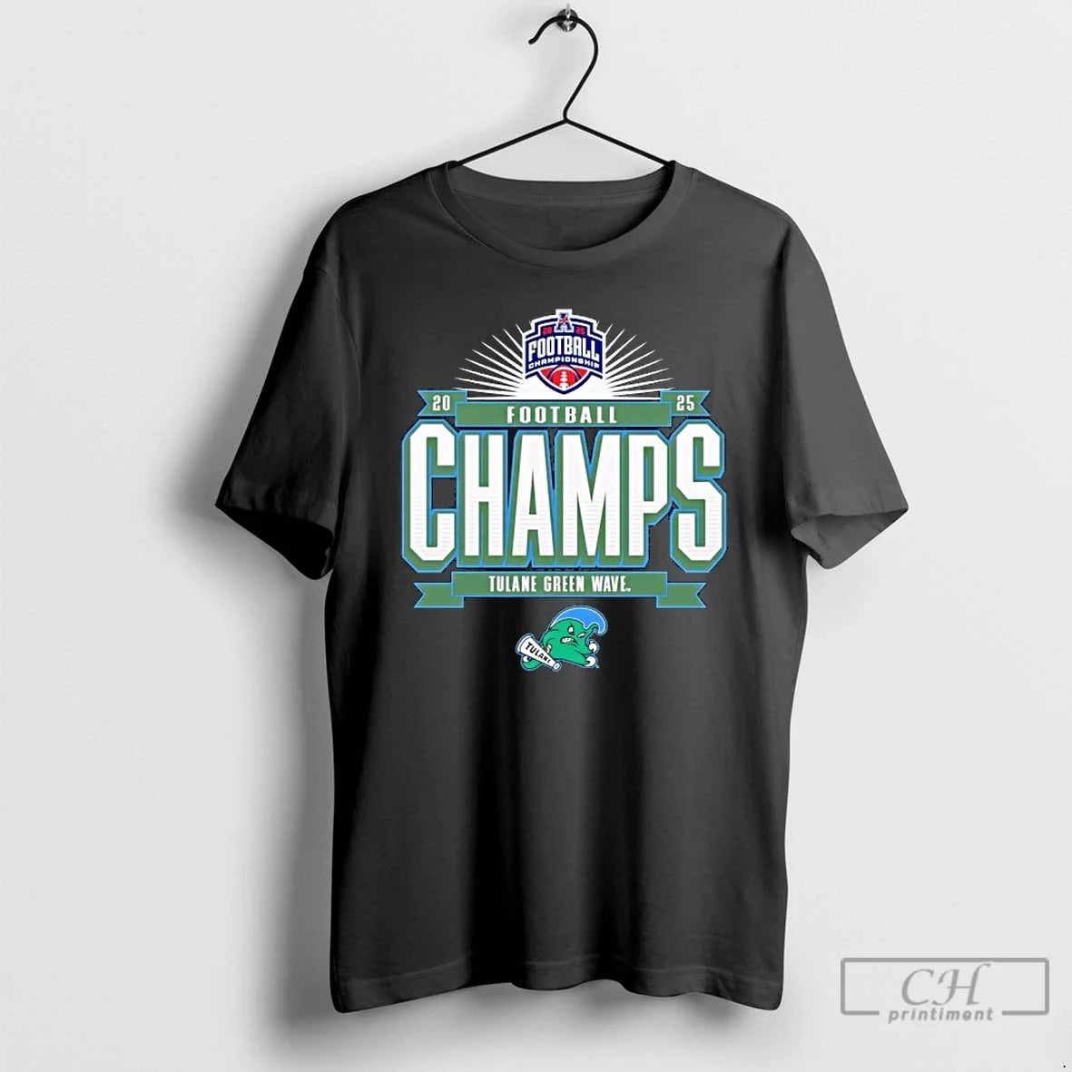 Classic Tulane American Conference Champions 2025 Logo T-Shirts