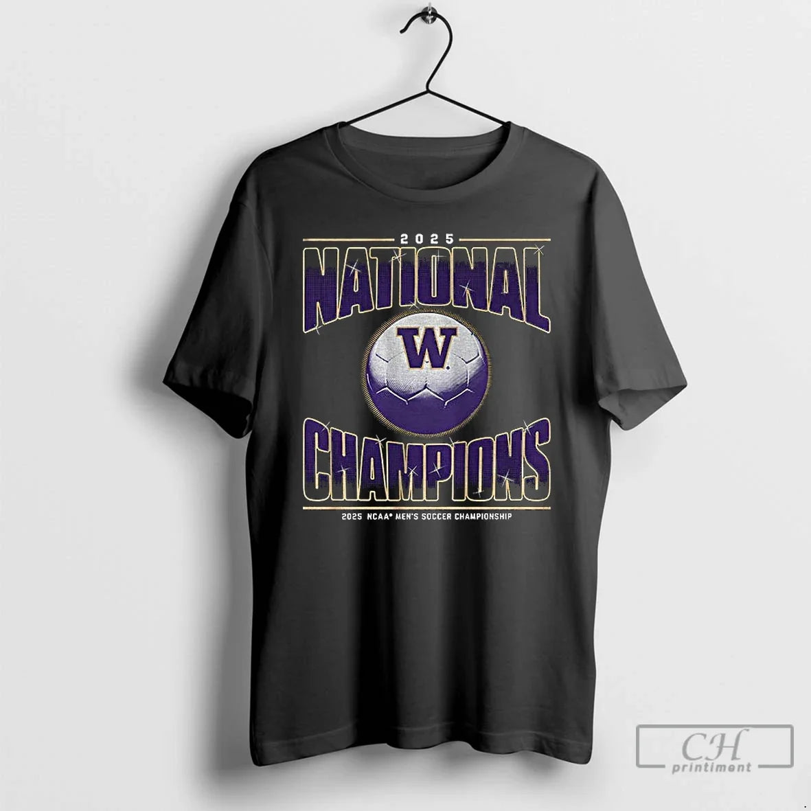 Classic Washington Huskies Ncaa National Champions 2025 Soccer Championship T-Shirts