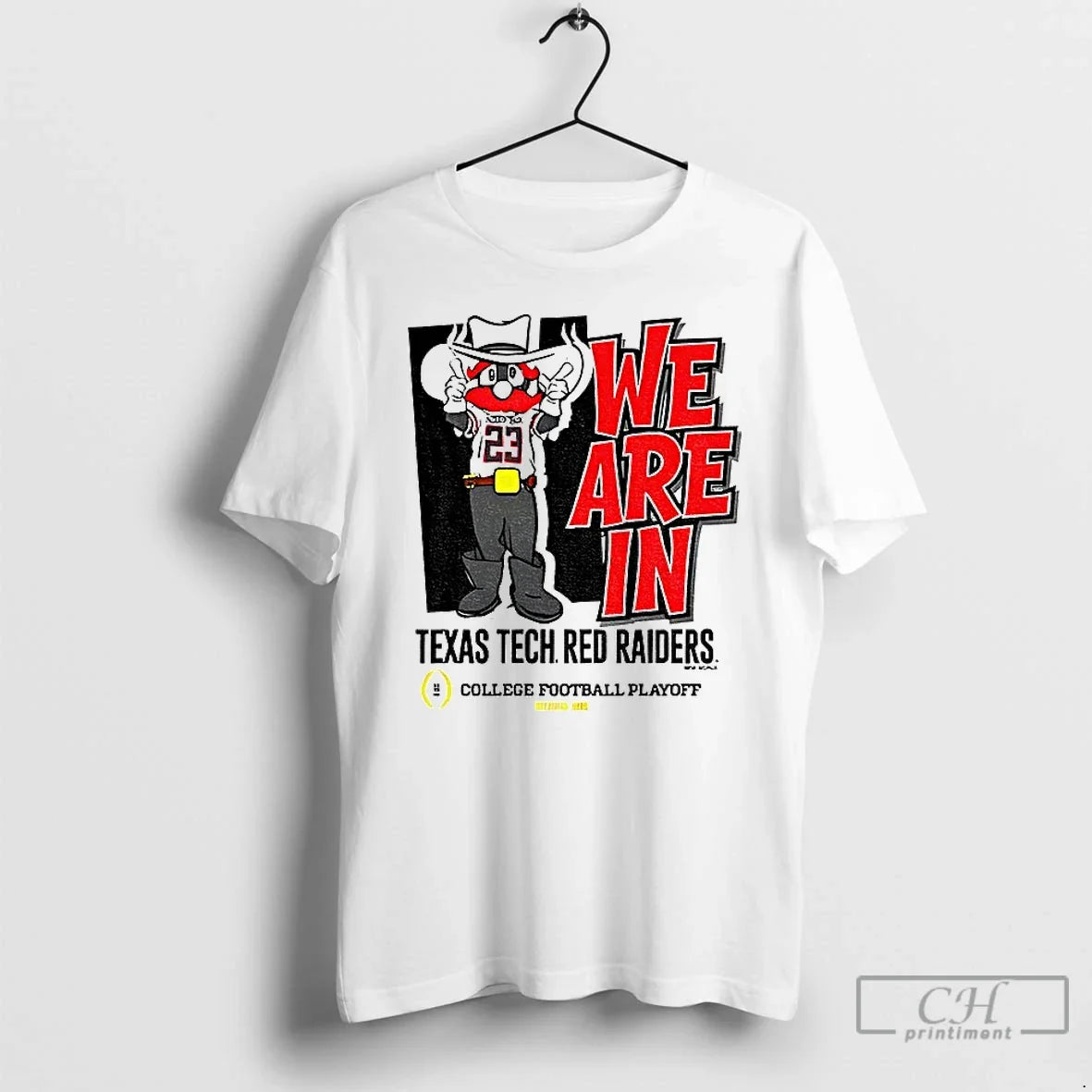 Classic We Are Texas Tech Red Raiders 2025 Cfp Bound Mascot College Football Playoff T-Shirts