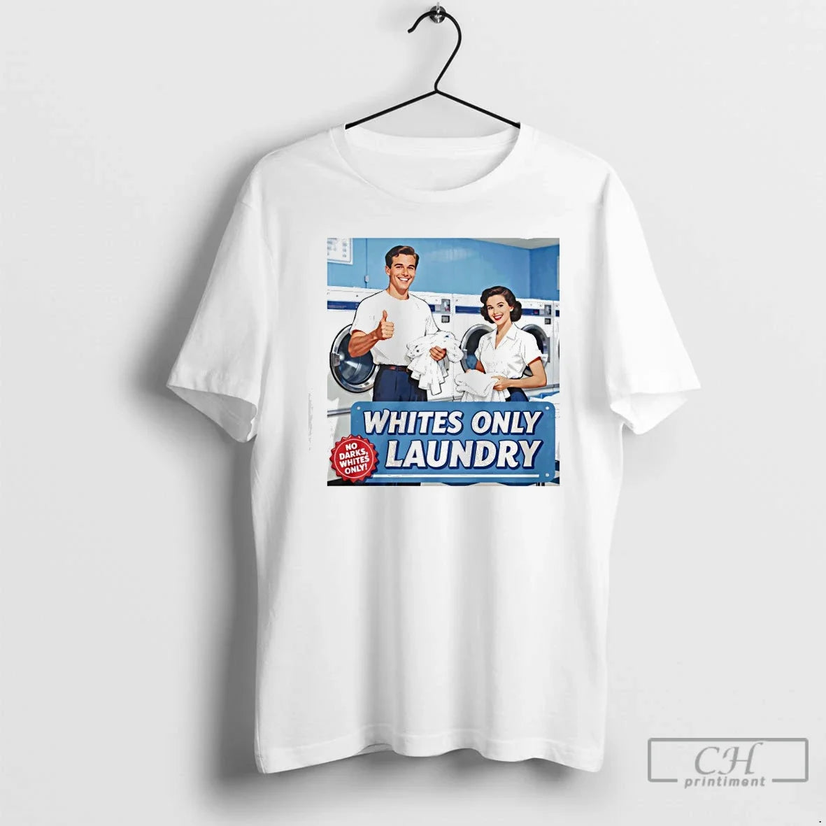 Classic Whites Only Laundry T-Shirts