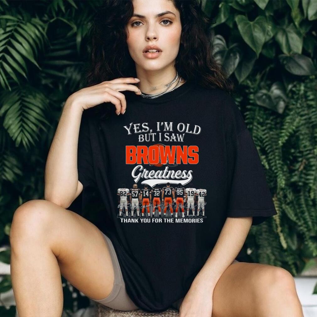 Cleveland Browns Football Team Legends Retro Style Greatness Gift For Loyal Fans Shirt