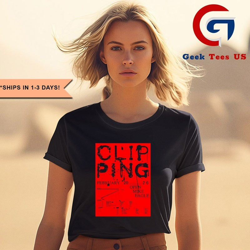 Clipping Open Mike Eagle February 2026 Tour USA shirt Unisex , , , Long Sleeve Tee