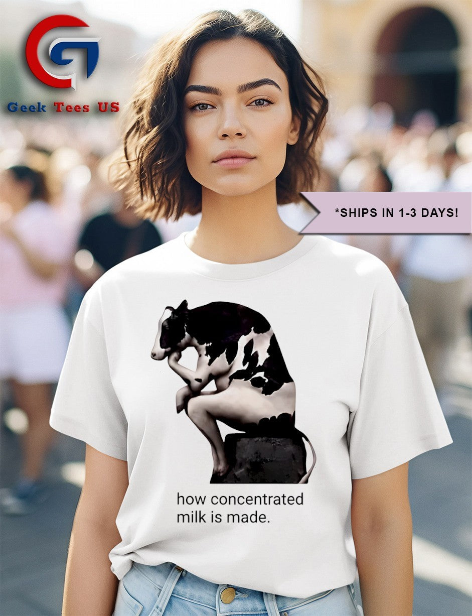 Cow how concentrated milk is made shirt Unisex , , , Long Sleeve Tee