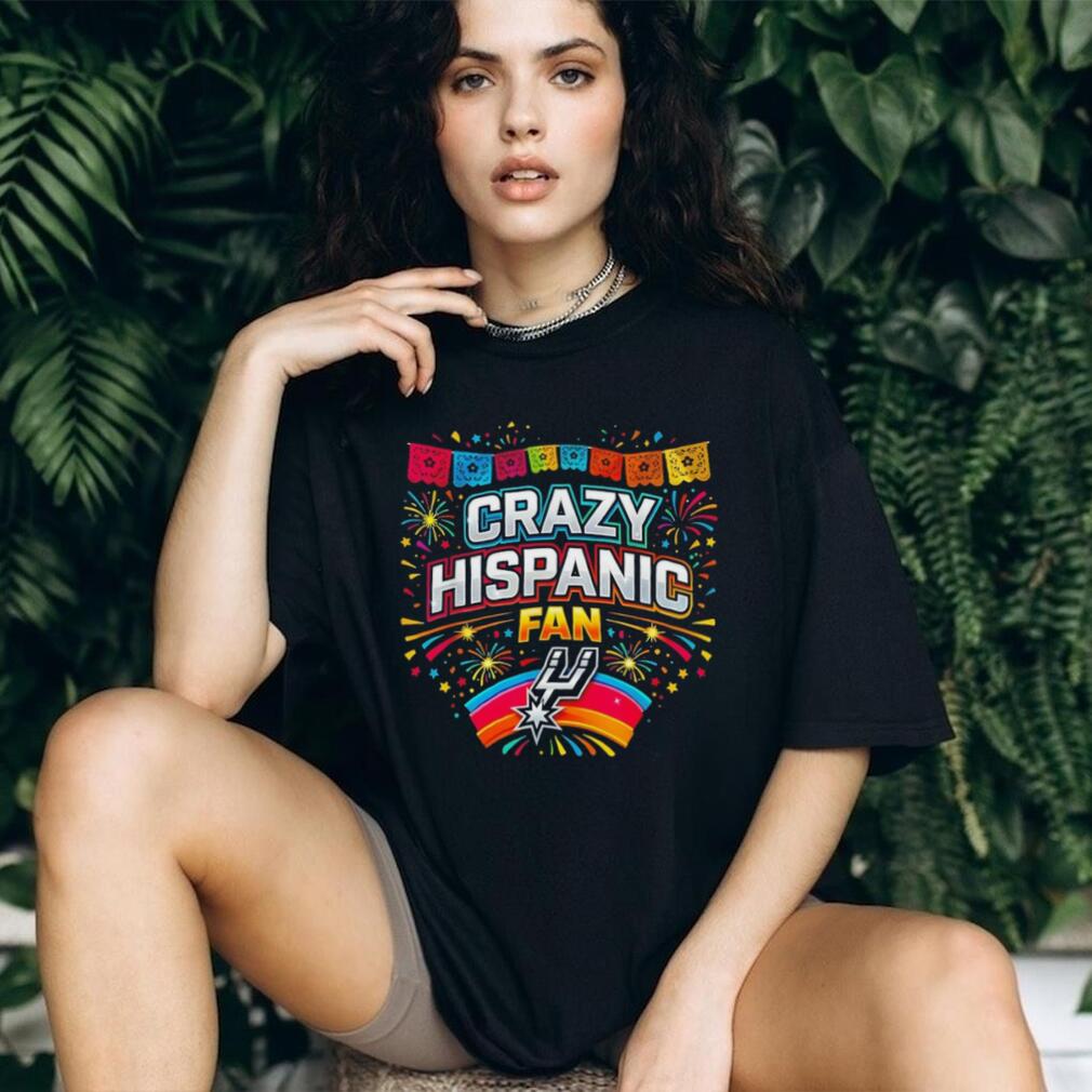 Crazy Hispanic Fan San Antonio Basketball Fiesta T Shirt