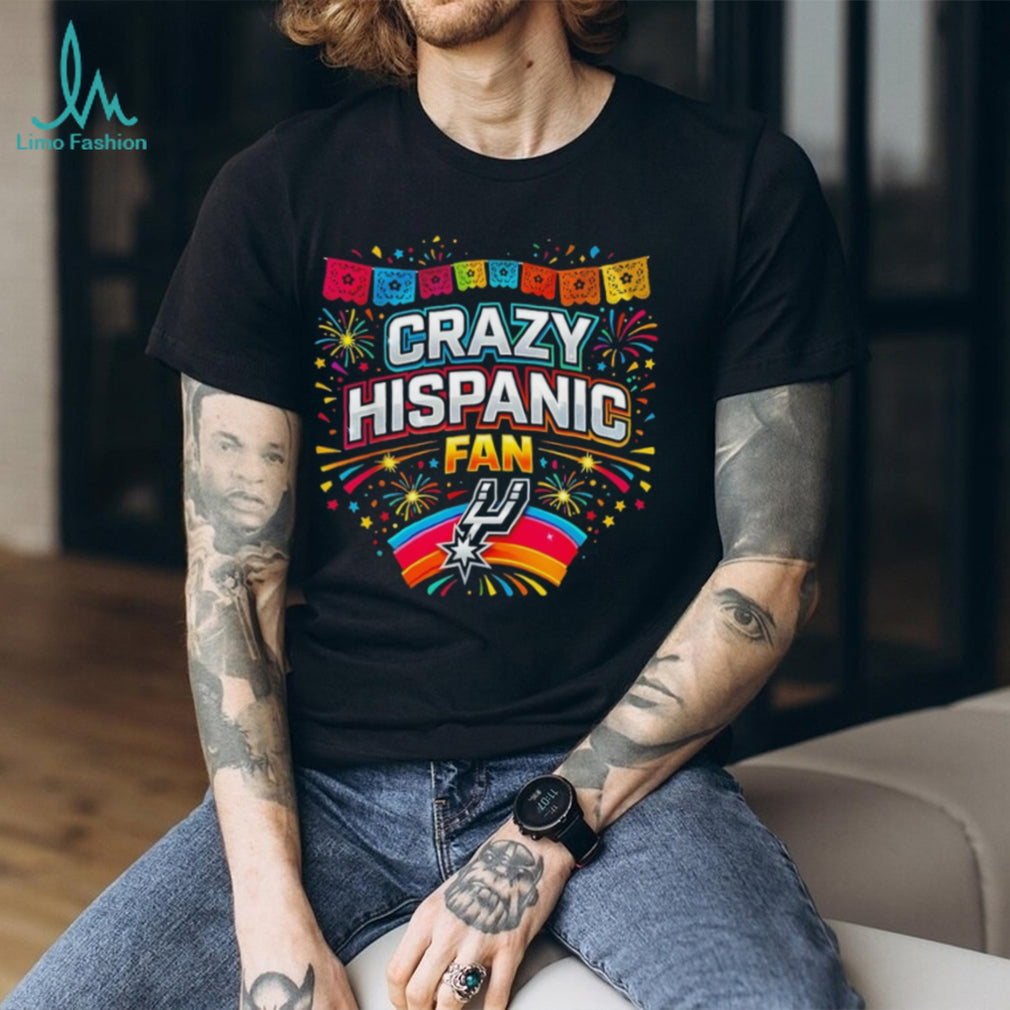 Crazy Hispanic Fan San Antonio Basketball Fiesta T Shirt