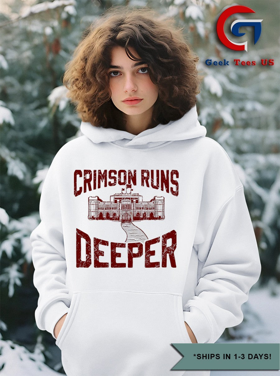 Crimson runs deeper Oklahoma Sooners shirt Unisex , , , Long Sleeve Tee