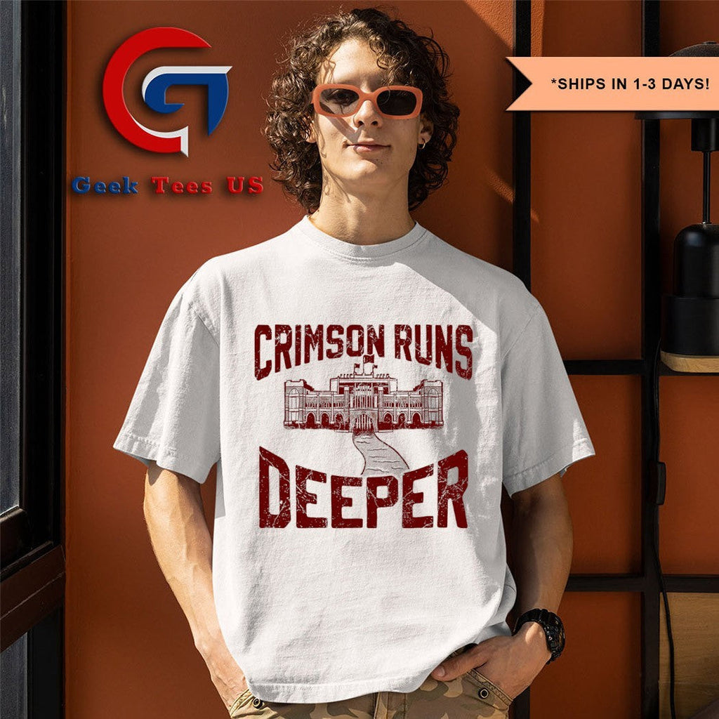 Crimson runs deeper Oklahoma Sooners shirt Unisex , , , Long Sleeve Tee