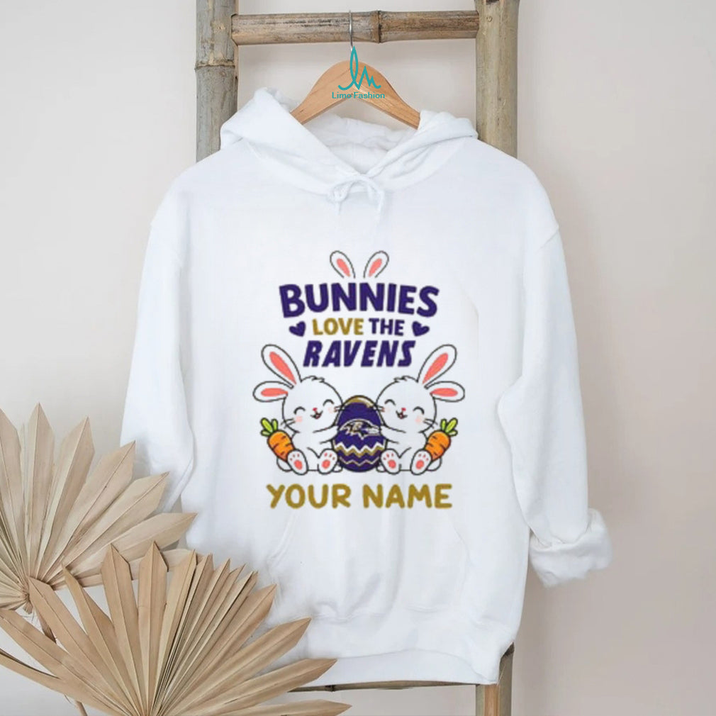 Custom Baltimore Ravens Easter Bunny Stuffed T Shirt